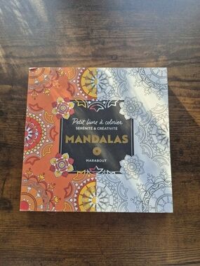 Mandalas Coloring Book - Orange & White Cover